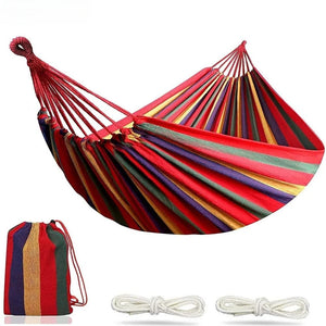 LazyDays™ Double Hammock — 2-Person Cotton Comfort, Tree Straps Included